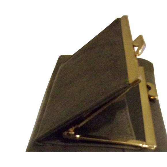 Great American Leather Works Women's Gray RFID Clutch Wallet Checkbook - Picture 2 of 7